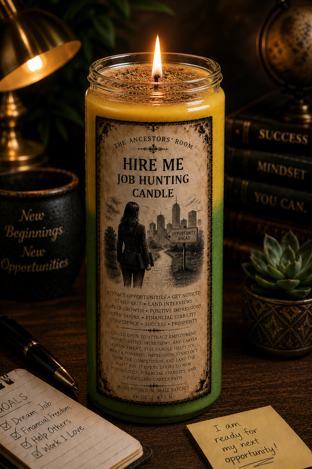The Hire Me Job Hunting Candle