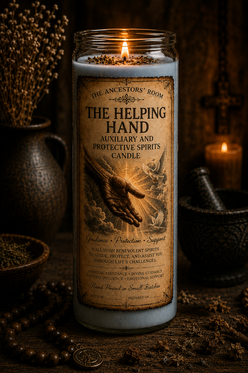 The Helping Hand Auxiliary & Protective Spirits Candle - Image 2