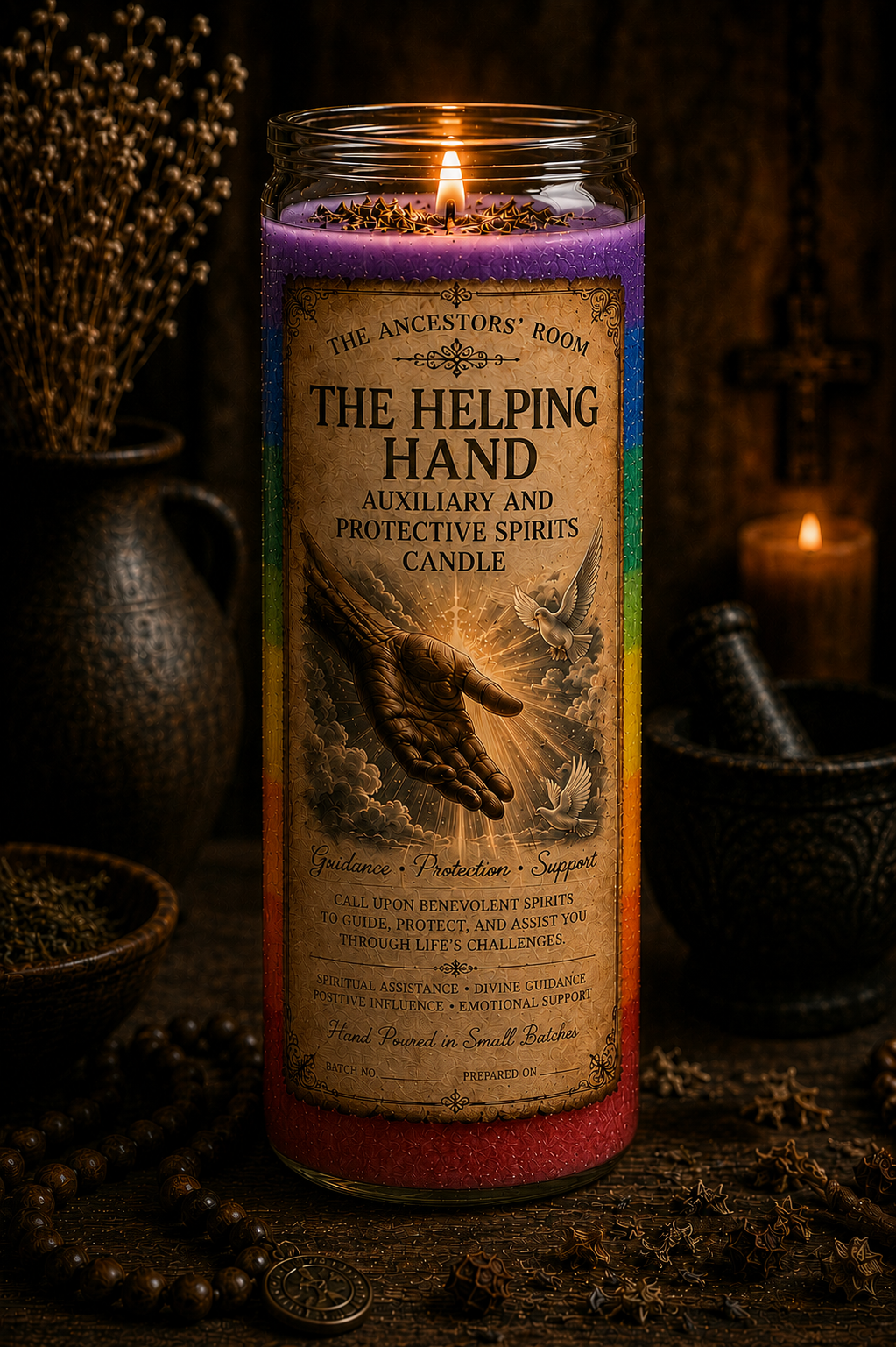 The Helping Hand Auxiliary & Protective Spirits Candle